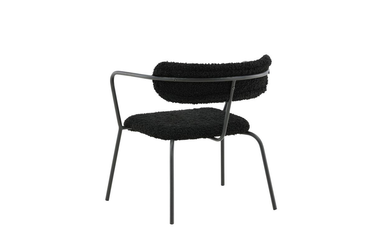 SESSEL DUFFY - Schwarz, Design, Textil/Metall (68/69/67cm) - Livetastic