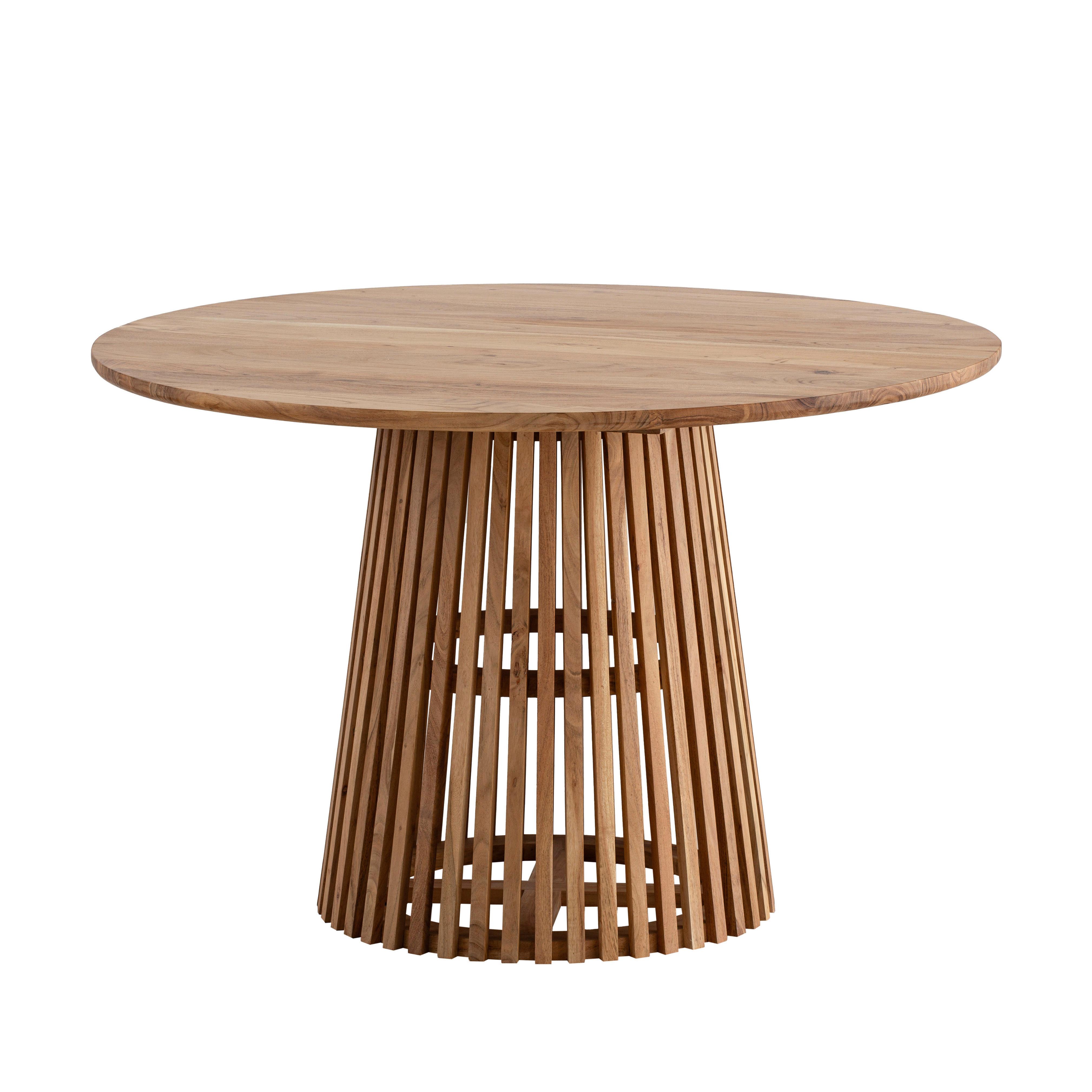 Jedilna Miza Akazie, Pravi Les, Ø 120cm - barve akacije, Design, les (120/77cm) - Livetastic