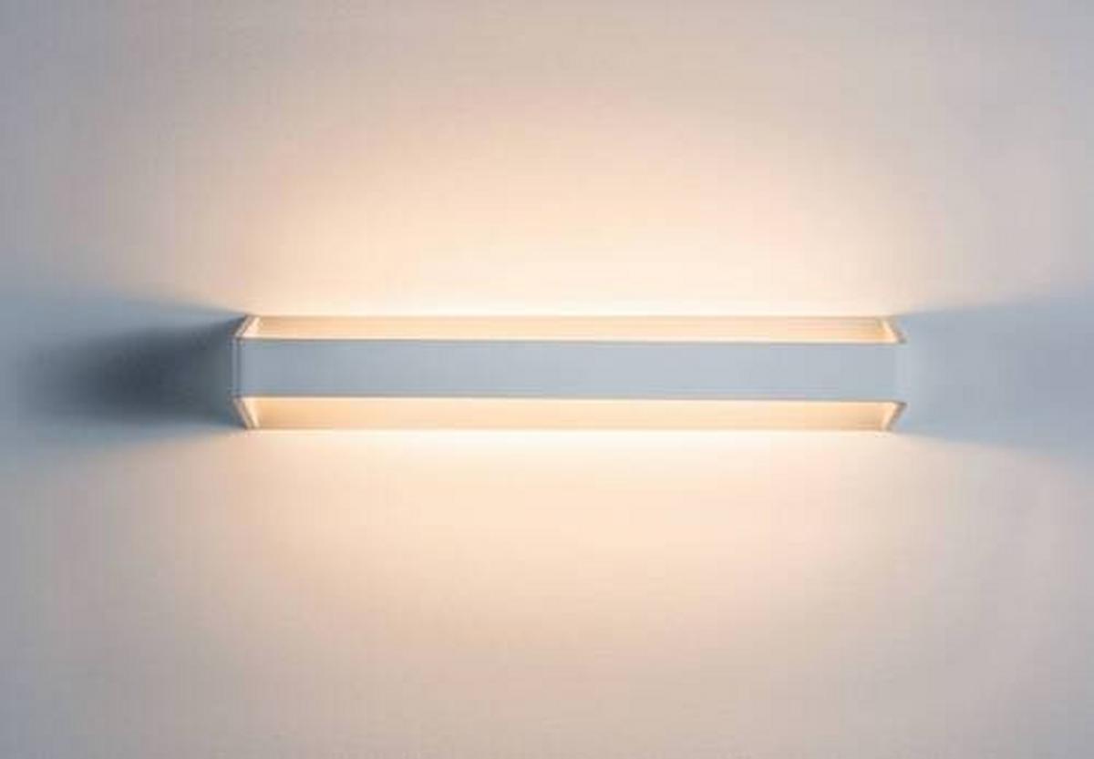 Wandleuchte Bar in Weiß max. 10,5 Watt - Weiß, Design, Metall (7cm) - Paulmann