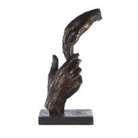 Skulptur Bronzefarben - Bronzefarben, Basics, Kunststoff (13/29/8cm)