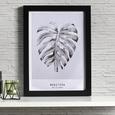 Bild Monstera Grau/Schwarz ca.30x40x1,7cm - Schwarz/Grau, MODERN, Kunststoff (30/40/1,7cm) - Bessagi Home Bild Monstera Grau/Schwarz ca.30x40x1,7cm - Schwarz/Grau, MODERN, Kunststoff (30/40/1,7cm) - Bessagi Home