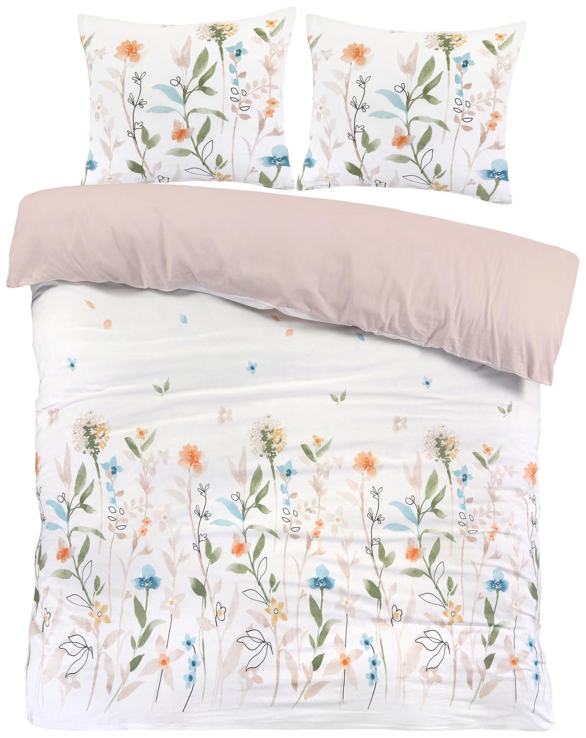 Bettwäsche Anne XXL Multicolor ca. 200x220cm - Multicolor, KONVENTIONELL, Textil (200/220cm) - Mömax