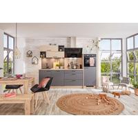 Küchenblock Win/Plan - Eichefarben/Anthrazit, MODERN, Holzwerkstoff (275ml) - Express-Kuechen