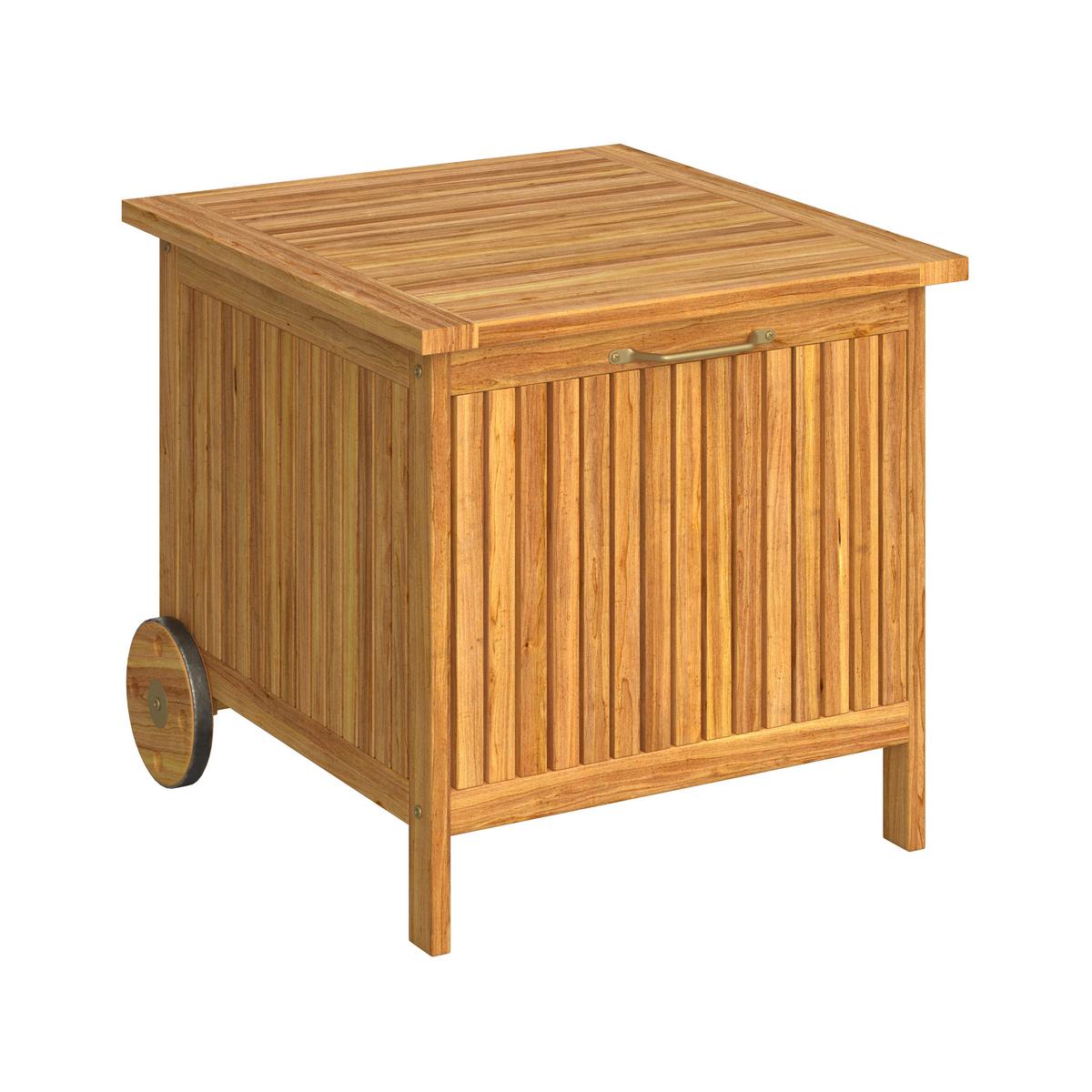 Kissenbox Franca Teakfarben aus Holz - Teakfarben, MODERN, Holz (55/53/60cm) - Bessagi Garden
