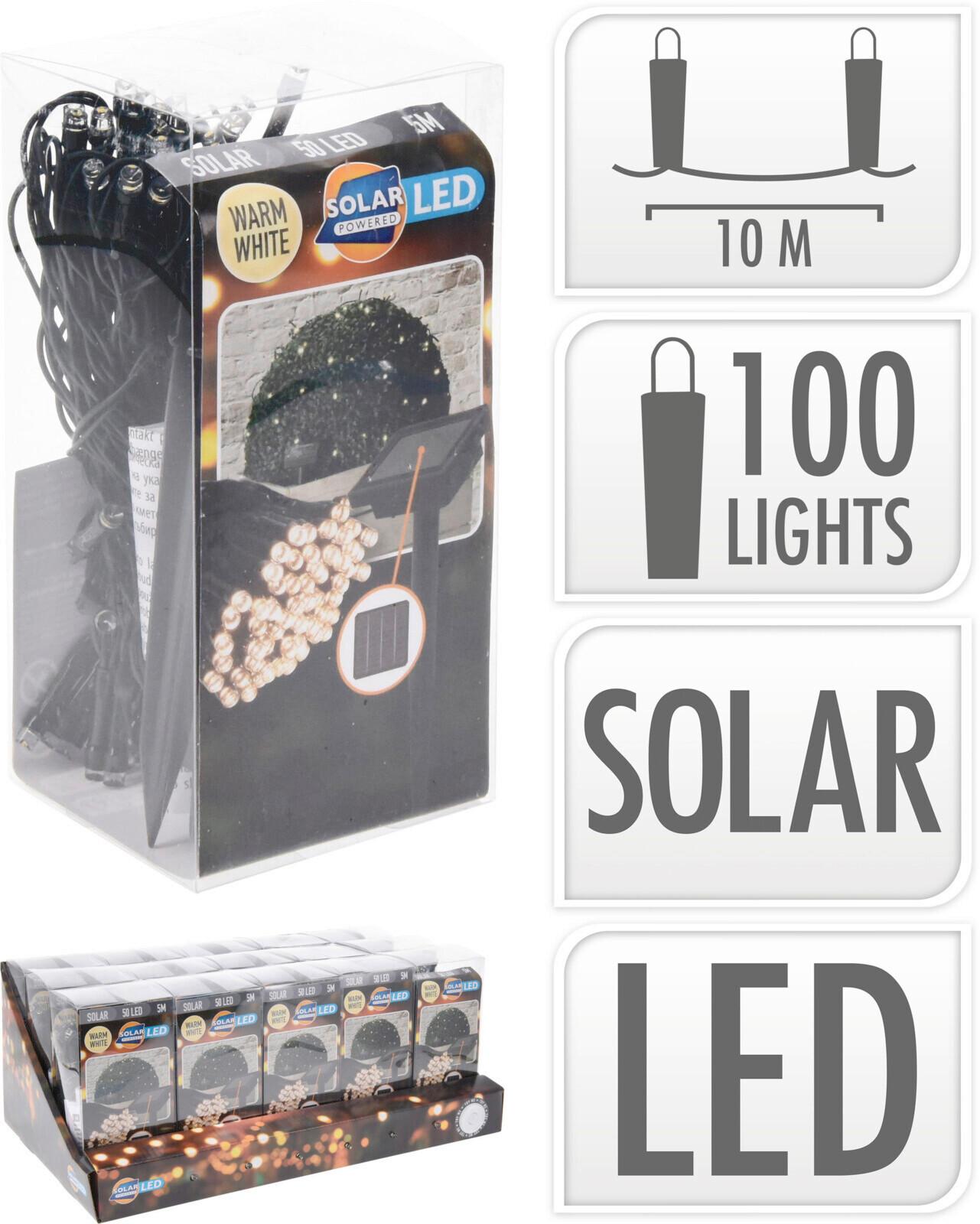 Fényfüzér Szolár Zöld - műanyag