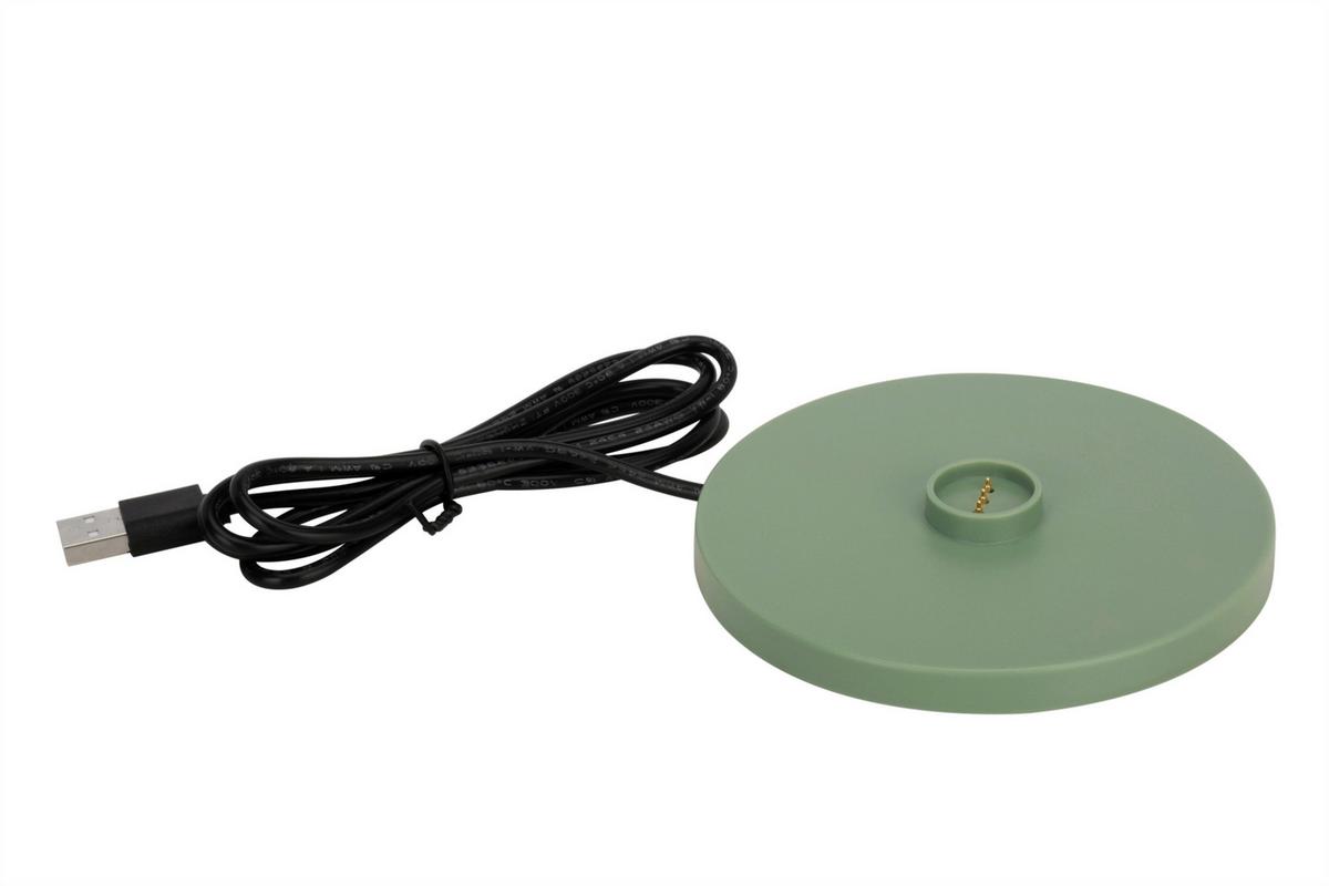 LAMPA STOŁOWA Z AKUMULATOREM DENVER *SBN* - zielony, Trend, metal (11/35cm) - Novel