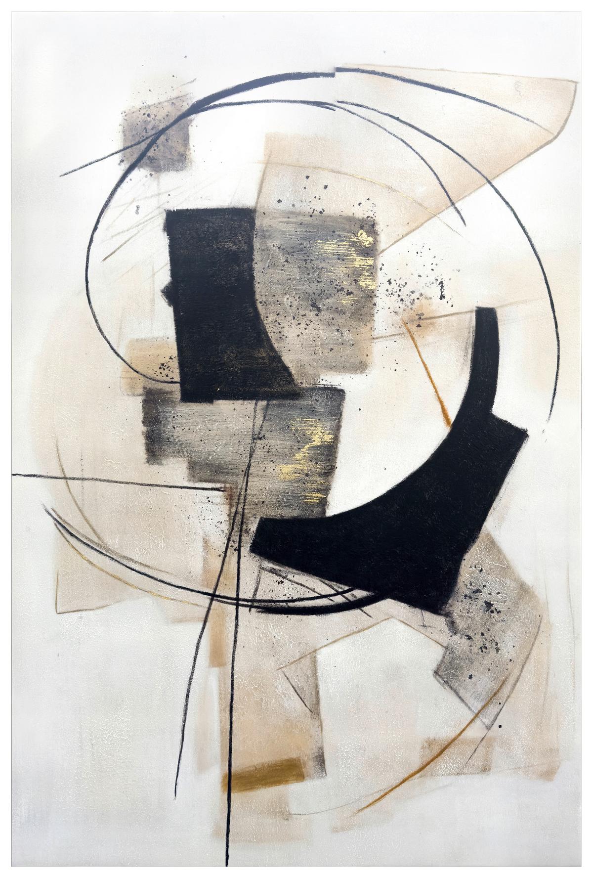 Keilrahmenbild Acrly Multicolor ca. 80x120cm - Multicolor, KONVENTIONELL, Holz/Textil (80/120/3,5cm) - Premium Living