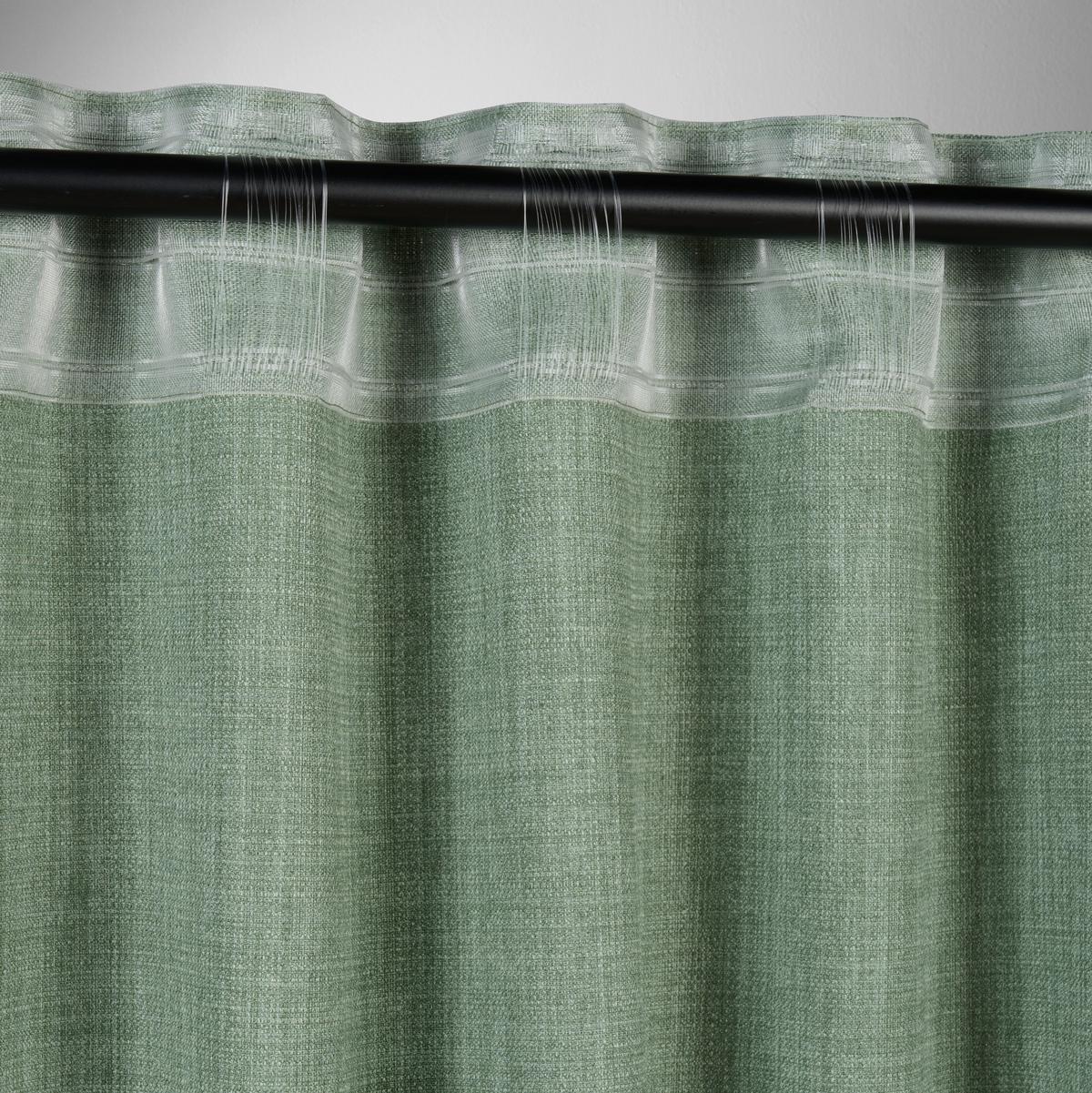 Končana Zavesa Leo -Akt- - olivno zelena , tekstil (135/255cm) - Premium Living