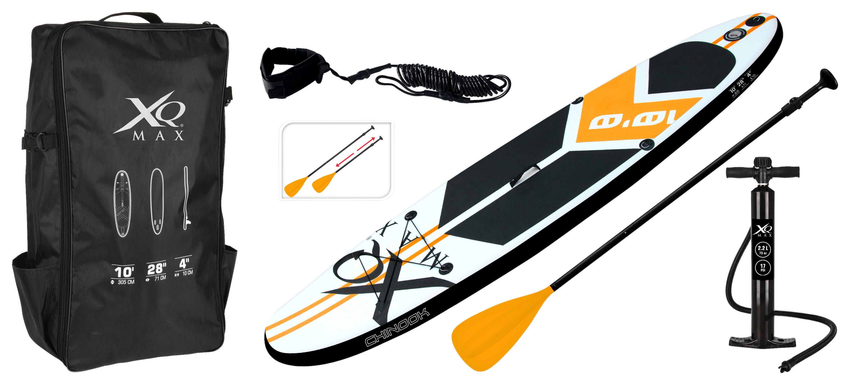Stand-Up Paddle Board ca. 305x71x10cm - Schwarz/Orange, Kunststoff (305/71/10cm) - Based