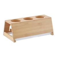 UCHWYT NA BUTELKI BAMBUS NATURFARBEN - kolor naturalny, Basics, drewno (32/12/17,5cm)