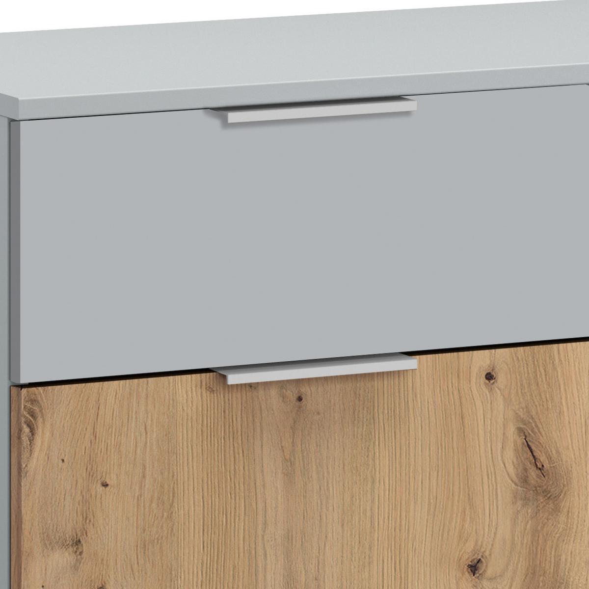 Komoda Alabama - hrast Artisan/svijetlo siva, Moderno, drvni materijal (93/81/42cm) - Modern Living