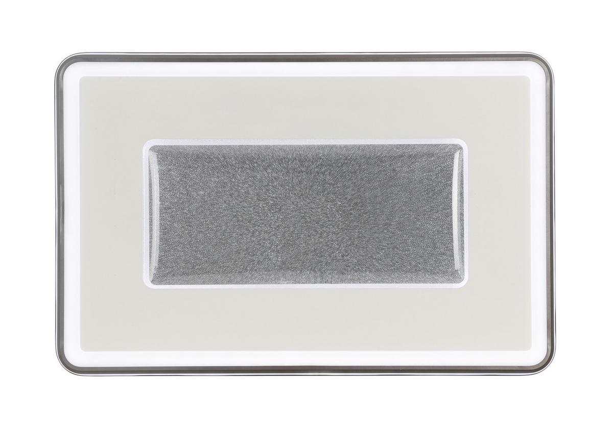 LED-Deckenleuchte Big in Weiss/Dunkelgrau max. 75 W - Weiss/Dunkelgrau, Modern, Kunststoff/Metall (108/68/7,5cm) - Premium Living