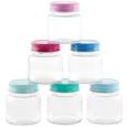 Vorratsglas Elli verschiedene Farben - Blau/Pink, Glas/Metall (5,5 /6,5 cm) Vorratsglas Elli verschiedene Farben - Blau/Pink, Glas/Metall (5,5 /6,5 cm)
