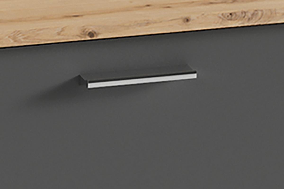 Garderobe Ben 4-tlg. Eiche Artisan/Anthrazit - Anthrazit/Eiche Artisan, Design, Holzwerkstoff (40/184/35cm) - MID.YOU