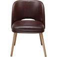 Stuhl Braun/Naturfarben - Braun/Naturfarben, MODERN, Holz/Textil (54,5/63/79cm) - Mömax modern living