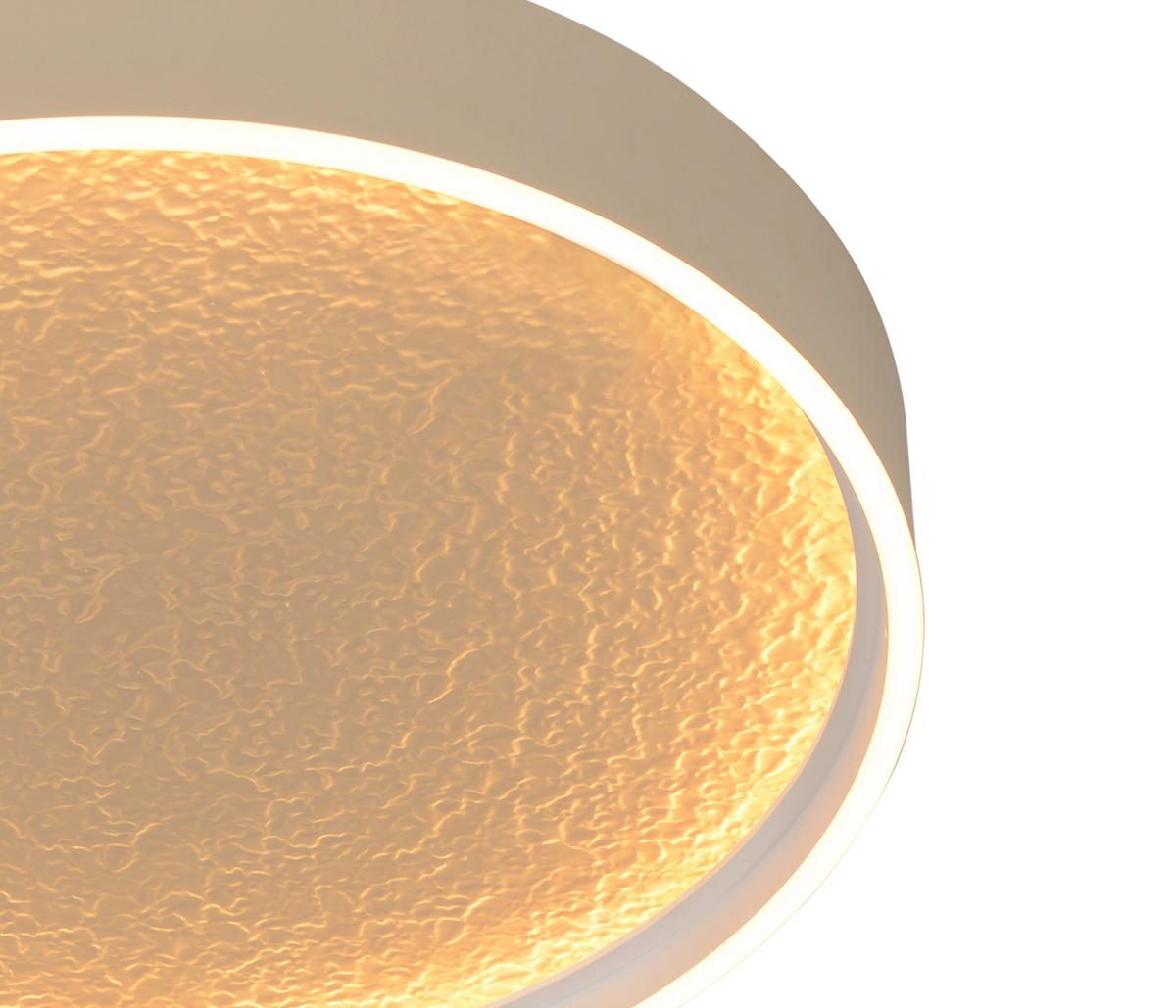 LAMPA SUFITOWA LED 9069-113M BORMES - kolor piaskowy, Basics, tworzywo sztuczne/metal (40/6,5cm)