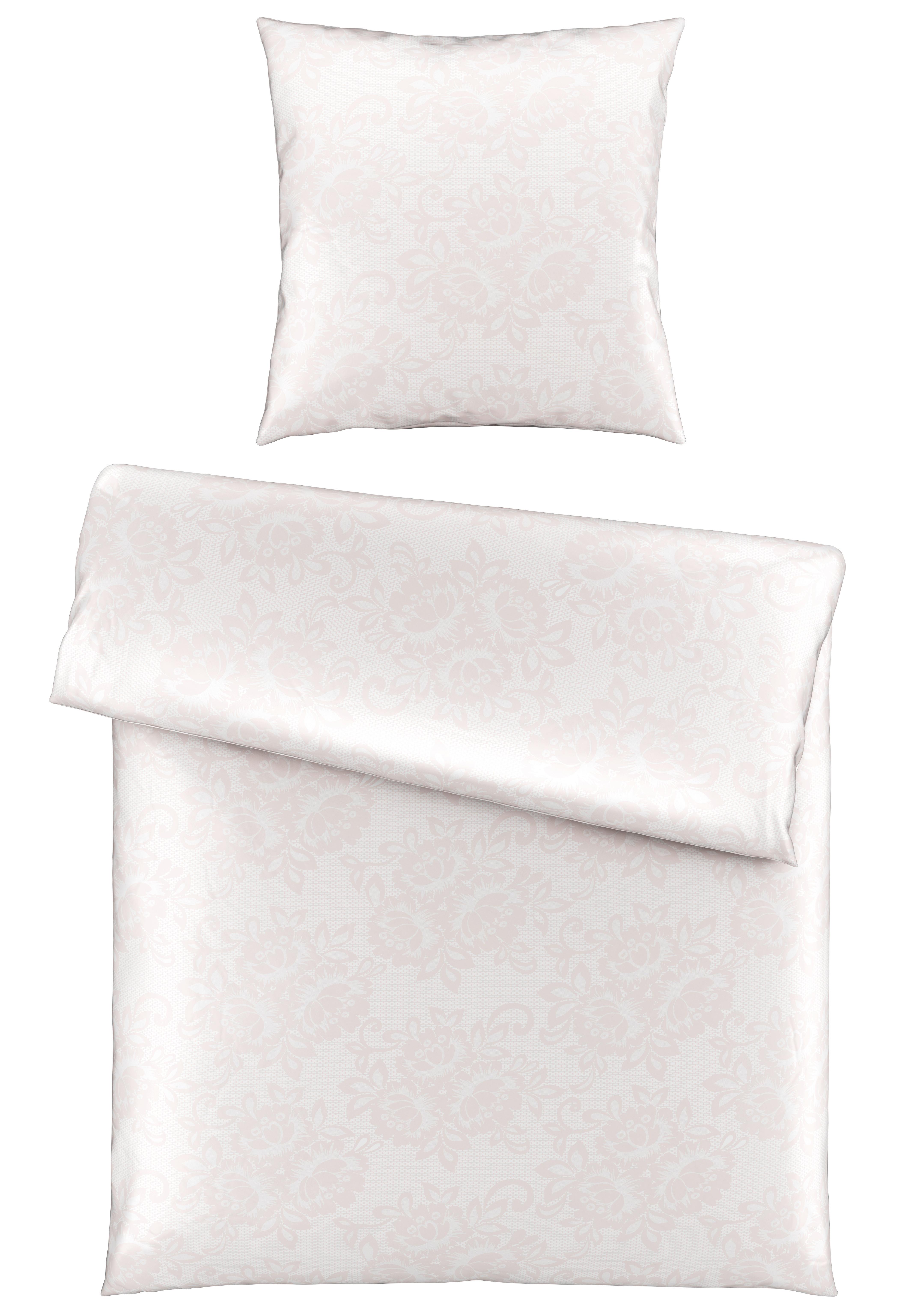 Bettwäsche Senta Rosa ca. 135x200cm - Rosa, ROMANTIK / LANDHAUS, Textil (135/200cm) - Modern Living