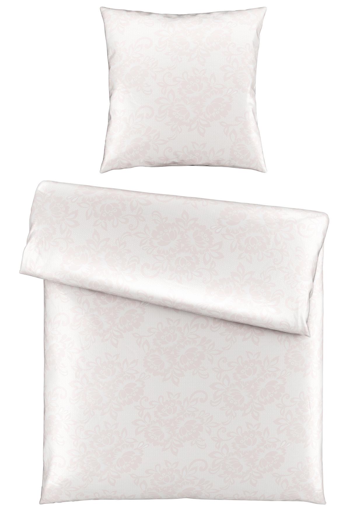 Bettwäsche Senta Rosa ca. 135x200cm - Rosa, ROMANTIK / LANDHAUS, Textil (135/200cm) - Modern Living