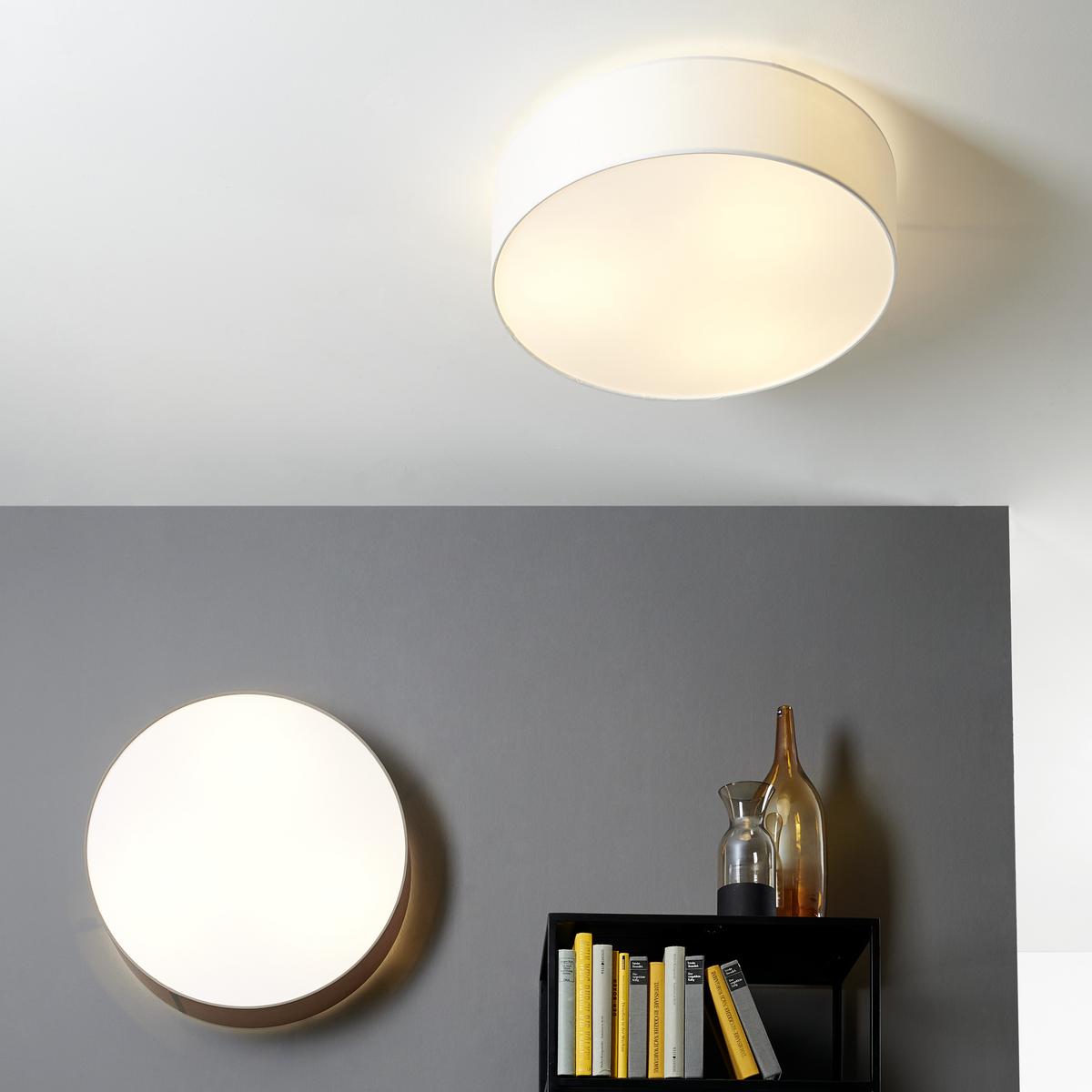 LAMPA SUFITOWA 97612 PASTERI - biały/taupe, Basics, metal/tkanina (57/15cm) - Eglo