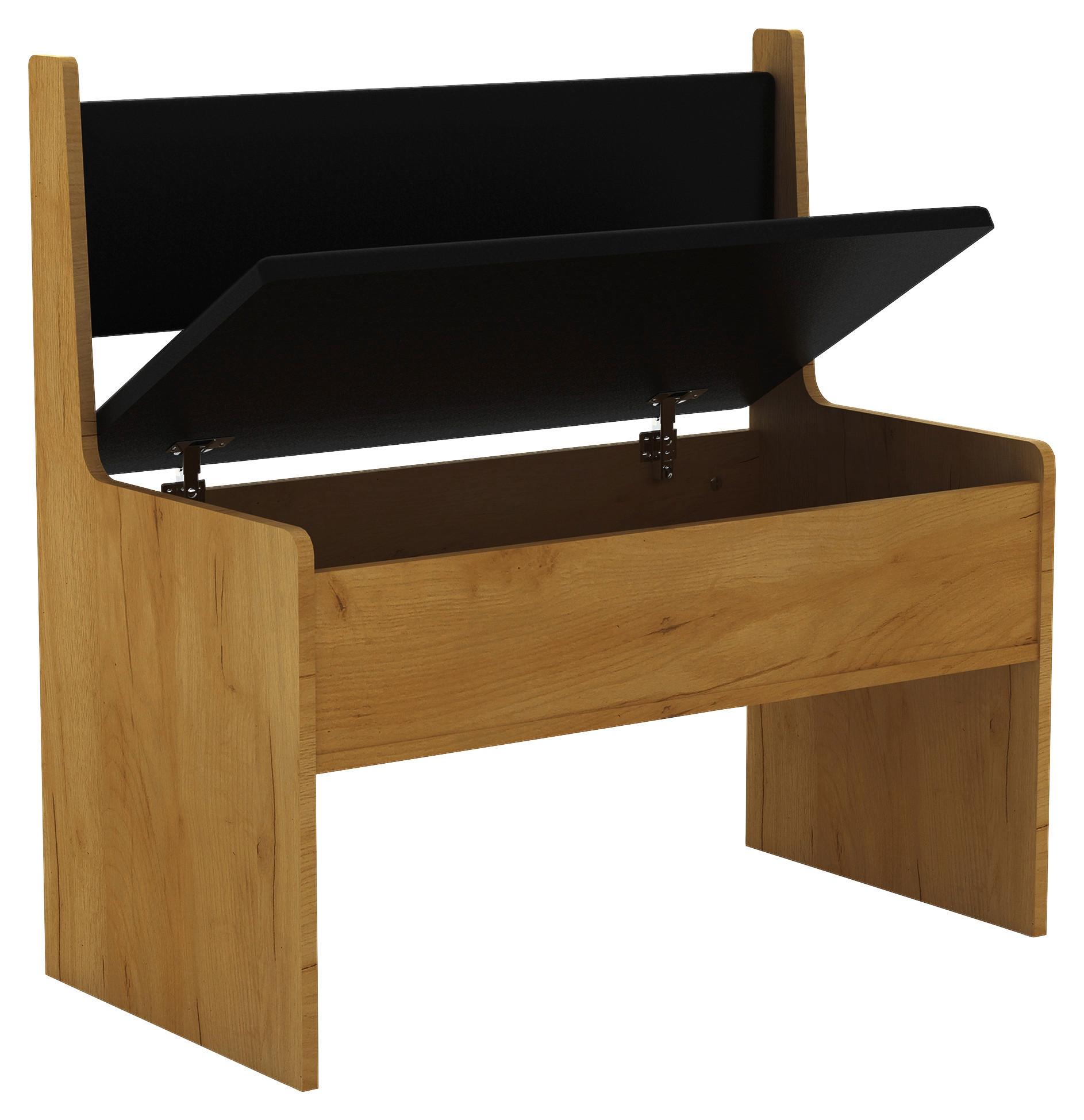 Klop Esal, Hrast - medeni hrast, Moderno, leseni material (80/80/42cm) - MID.YOU