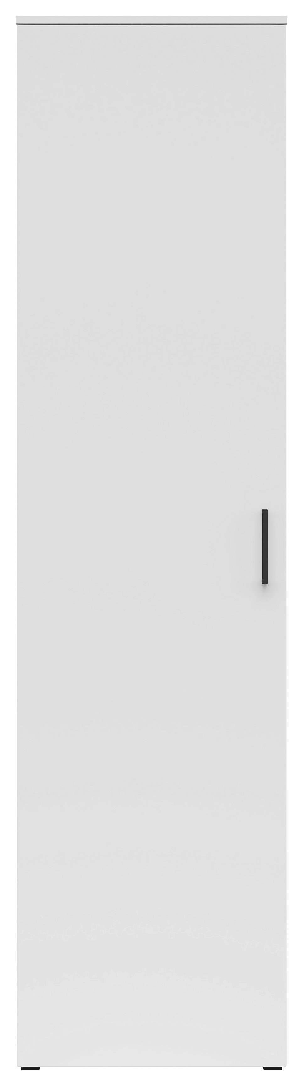 Schrank Multistauraum Weiß - Schwarz/Weiß, MODERN, Holzwerkstoff/Kunststoff (50/195/40cm) - Mömax