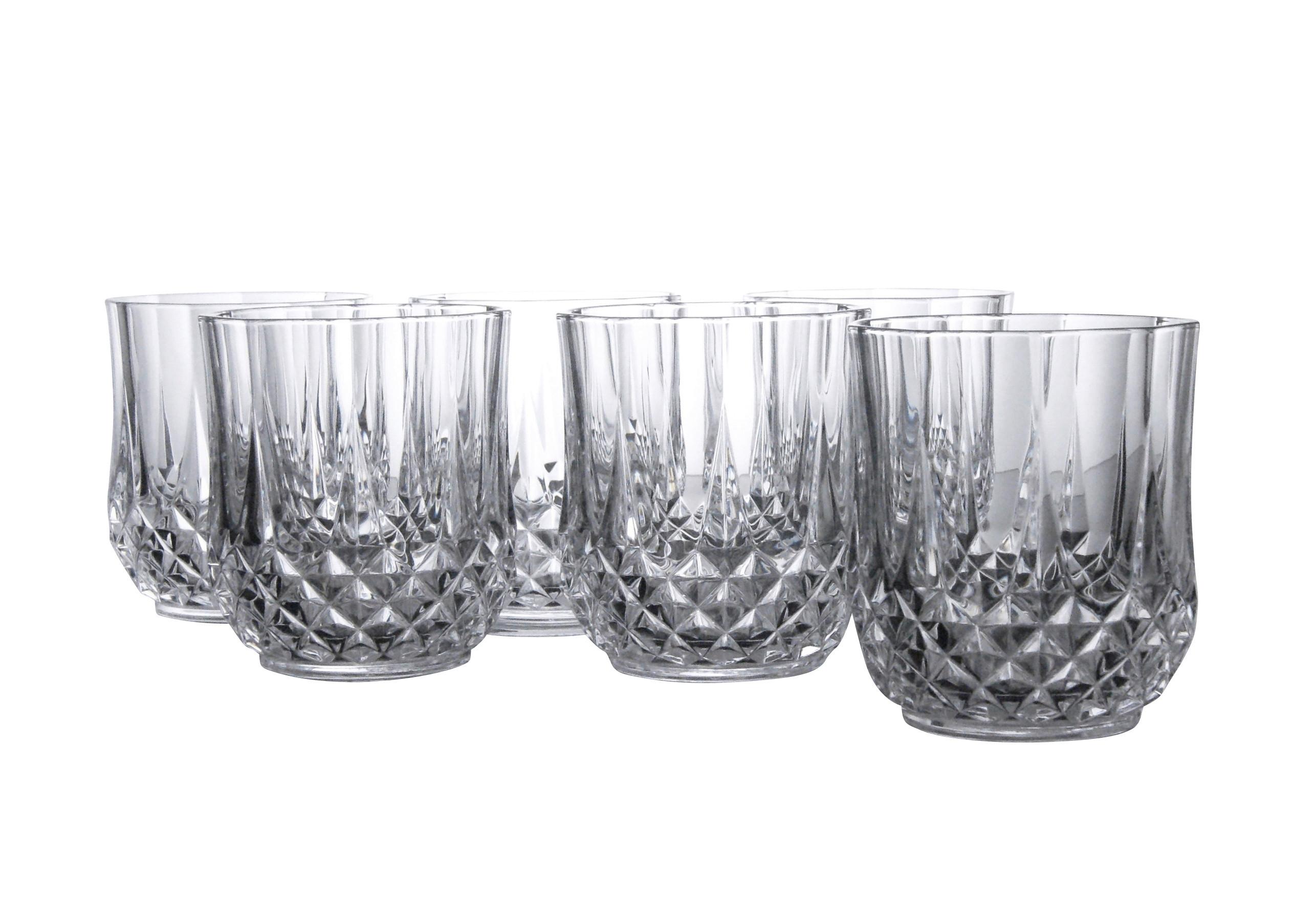 Set Kozarcev Longchamp Eclat, 6-Delni - prozorno, steklo (320ml) - Creatable