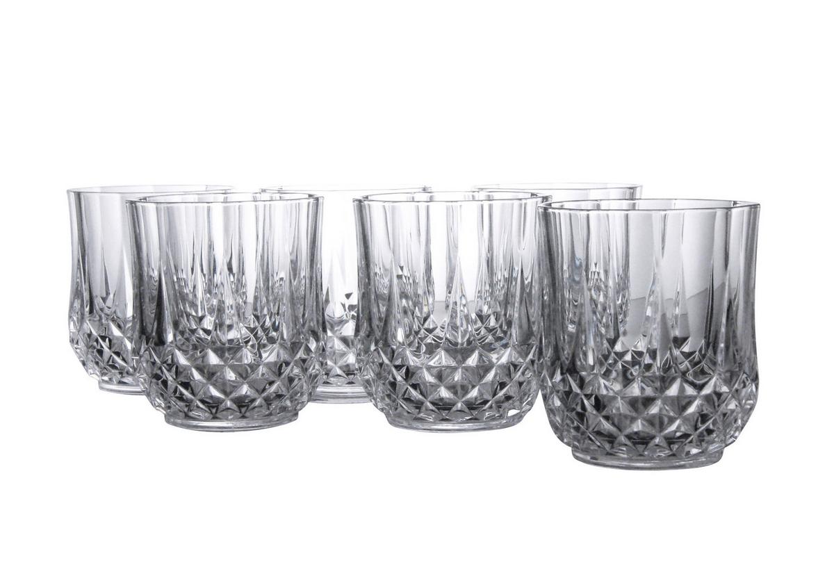 Set Kozarcev Longchamp Eclat, 6-Delni - prozorno, steklo (320ml) - Creatable