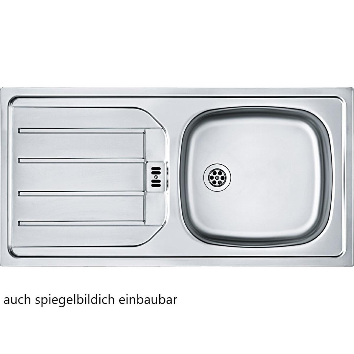 Eckküche Winkelblock mit Geräten ca. 210x210 cm Grau - Chromfarben/Anthrazit, MODERN, Holzwerkstoff/Metall (210/210cm) - Held