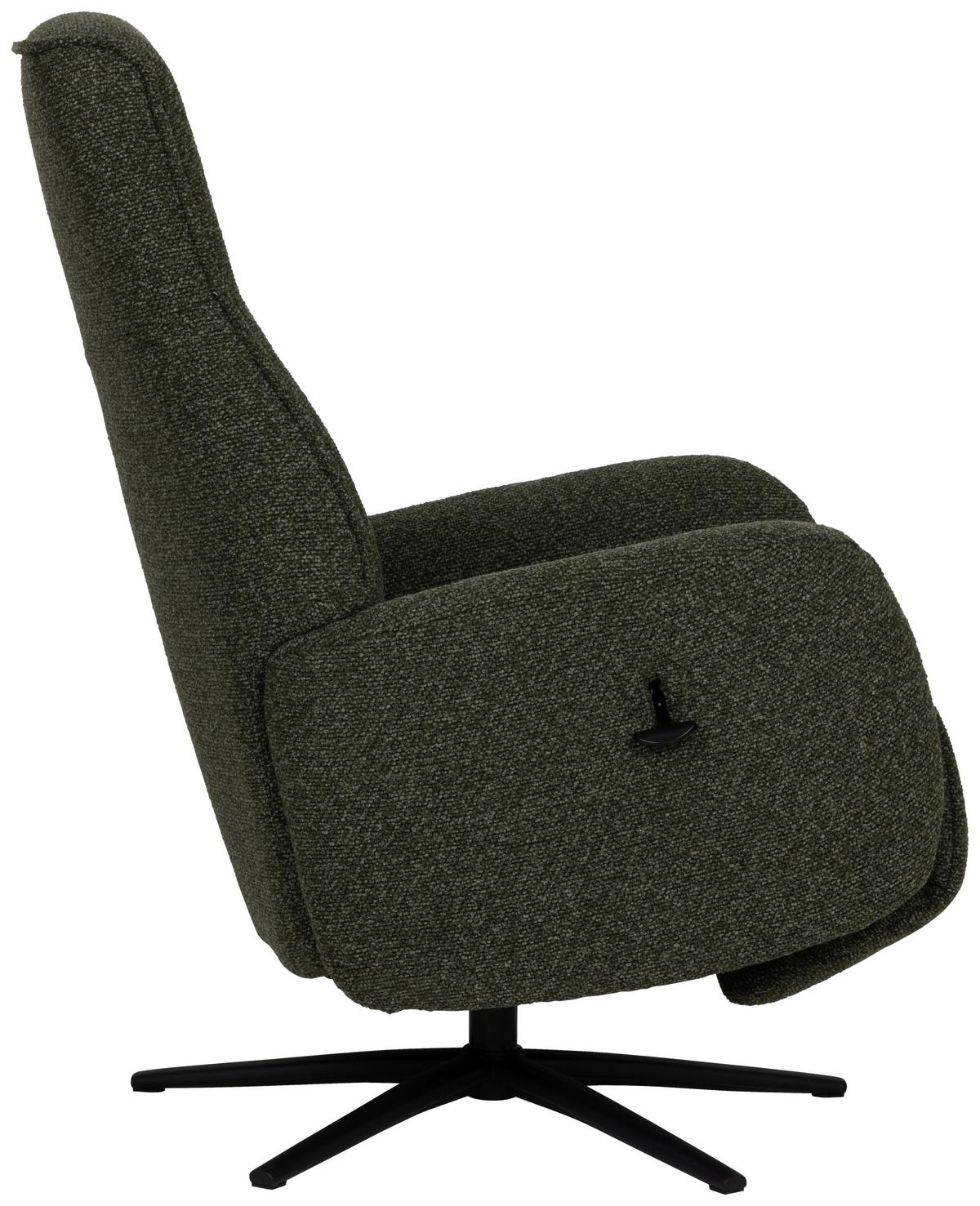 Počivalnik Snooze, Temno Zelena - črna/temno zelena, Design, kovina/tekstil (77/112/86cm) - Livetastic