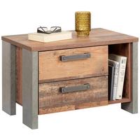Éjjeliszekrény Barna-szürke Baghira - barna/fekete, Konventionell, műanyag/faalapú anyag (62/41,5/41,6cm) - Premium Living