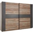 Omara Z Drsnimi Vrati Chanton - temno siva/bor, Trendi, kovina/umetna masa (270/210/63cm) - Modern Living Omara Z Drsnimi Vrati Chanton - temno siva/bor, Trendi, kovina/umetna masa (270/210/63cm) - Modern Living