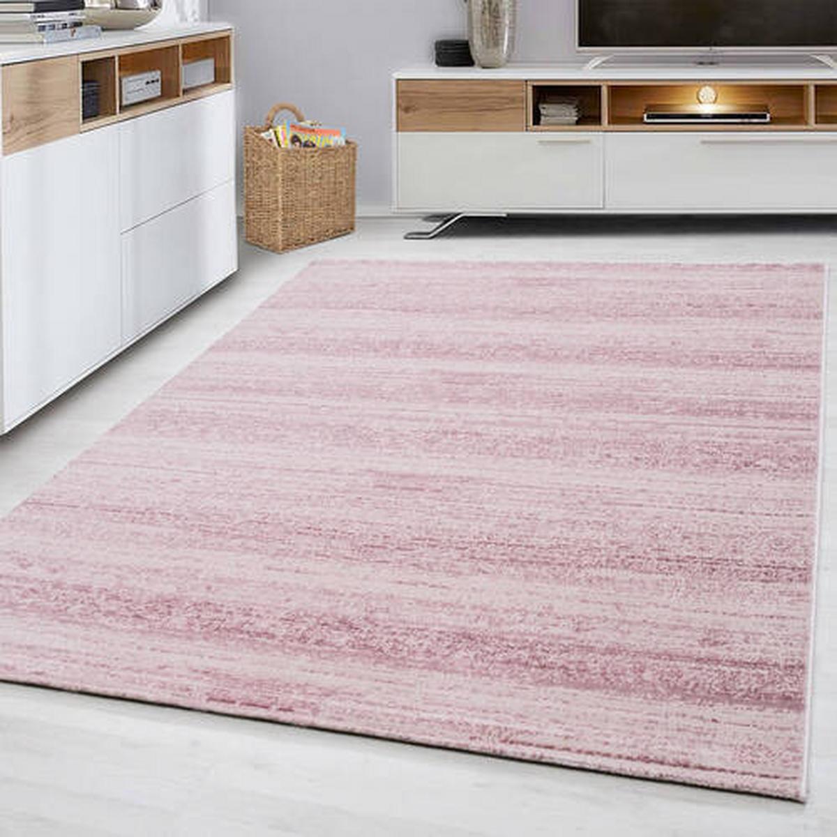 Webteppich Plus Pink ca. 280x370cm - Pink, Basics, Textil (280/370cm) - Novel