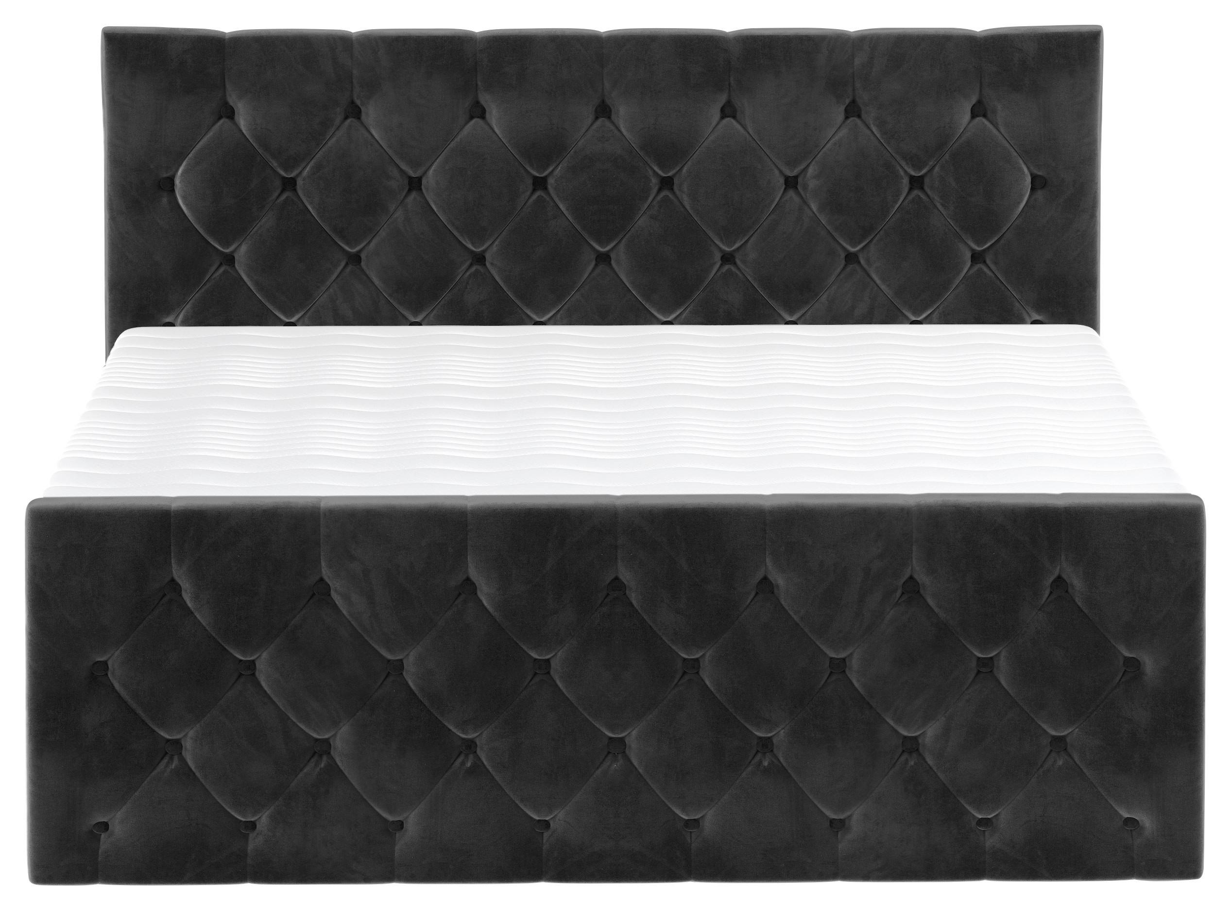 PAT BOXSPRING ELIO - bej/negru, Romantik / Landhaus, textil (140/200cm) - James Wood