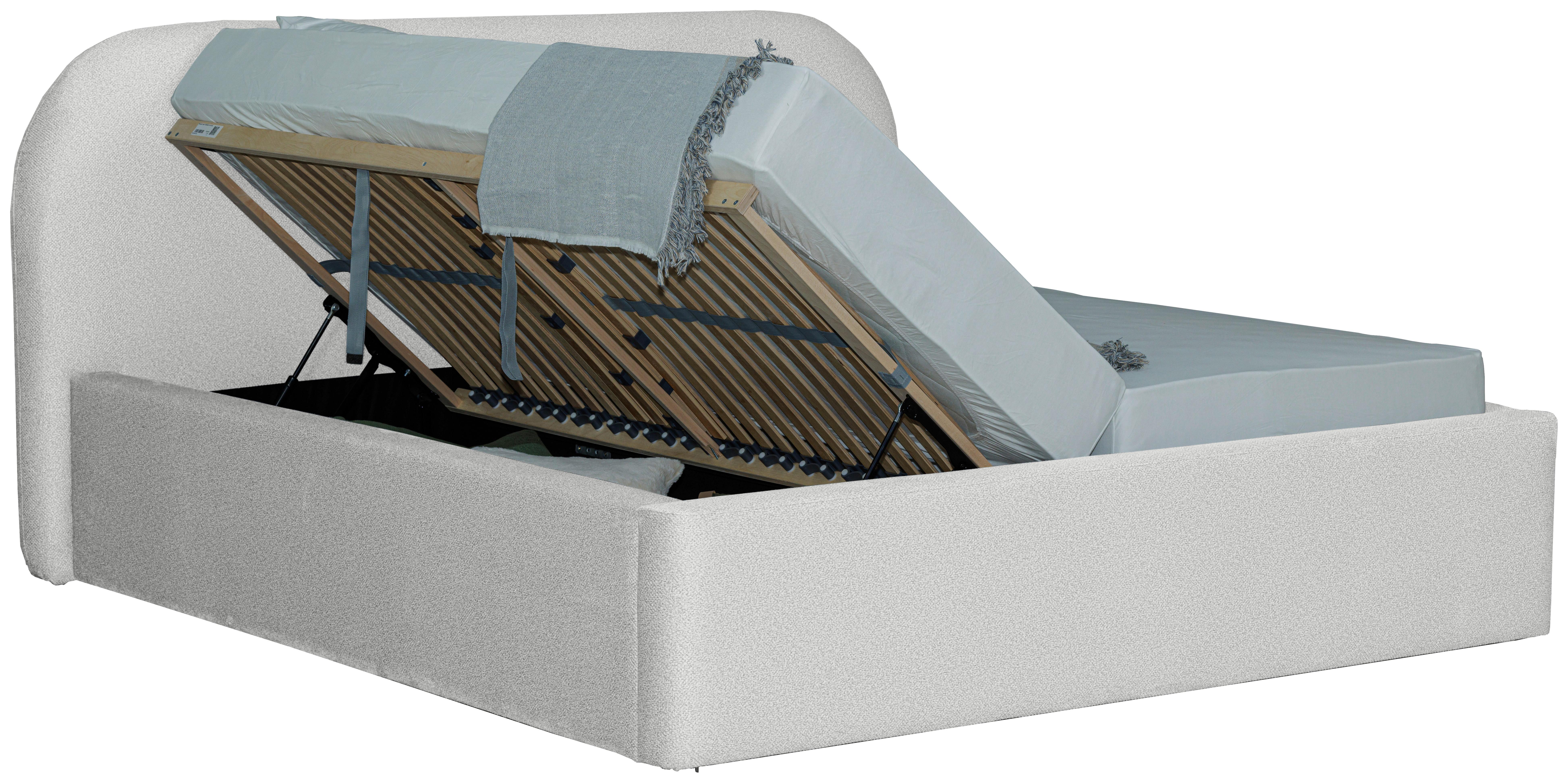 Tapecirani Krevet Bilbao Storage - crna/krem, Design, drvo/tekstil (180/200cm) - Based