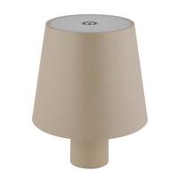 LED-Tischleuchte Vannie Opal/Sand max. 3 Watt - Sandfarben, Trend, Kunststoff/Metall (10,6/13cm) - Globo