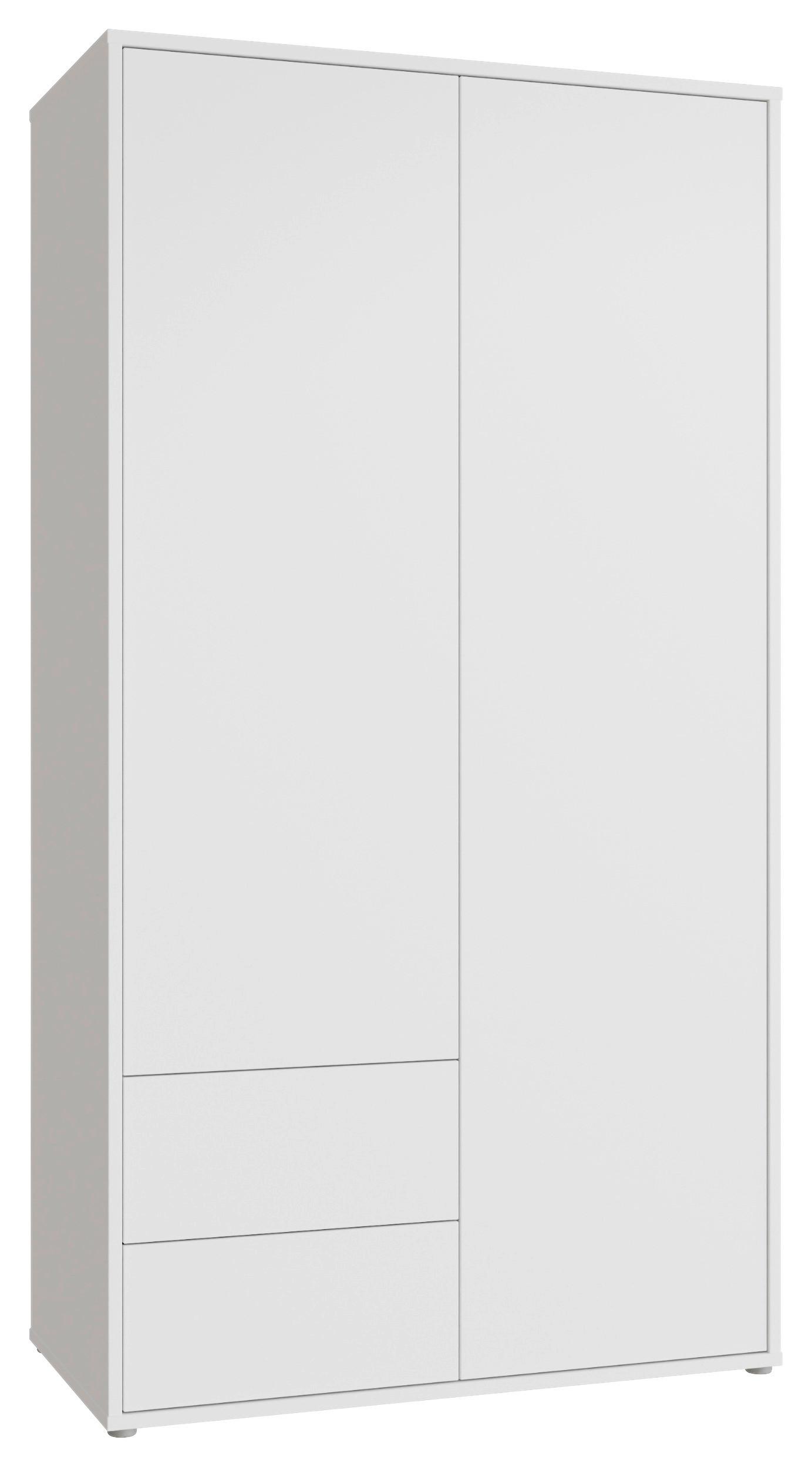 Omara S Klasičnimi Vrati Alice, Bela - bela, Trend, leseni material (115/214/60cm) - Carryhome