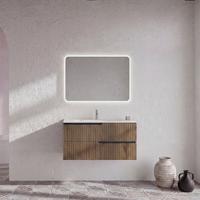 Ormarić Ispod Umivaonika Winter - boja oraha/antracit, Moderno, pločasti materijal (100/51/46cm)
