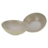 Set Posod Lava Stone Sand, 2-Delni - svetlo rjava, Basics, keramika (26,5/28/15cm) - Creatable