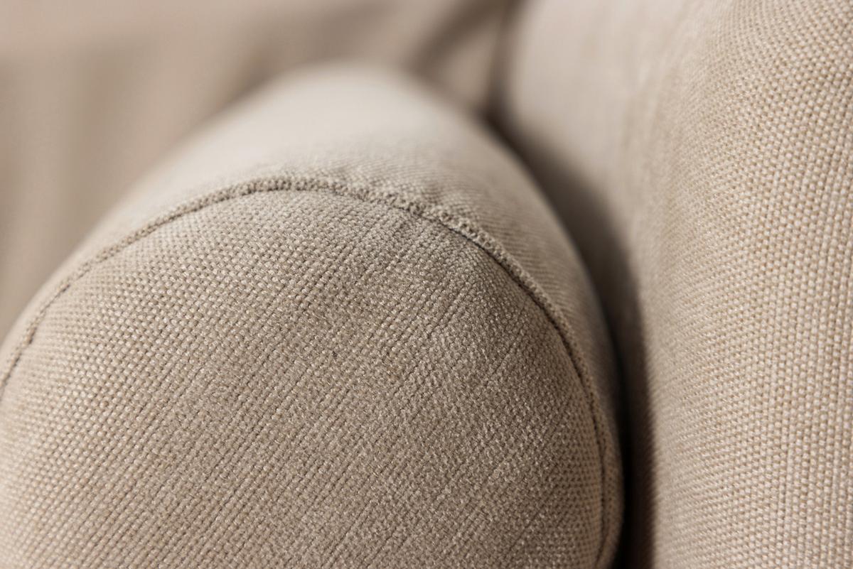 2-SITZER-SOFA ANTIBES - Beige/Schwarz, Design, Textil/Metall (209.5/86/87cm) - Livetastic
