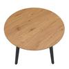 MATBORD ELIAN - svart/ekfärgad, Modern, metall/trämaterial (120/120/76cm) - Bessagi Home