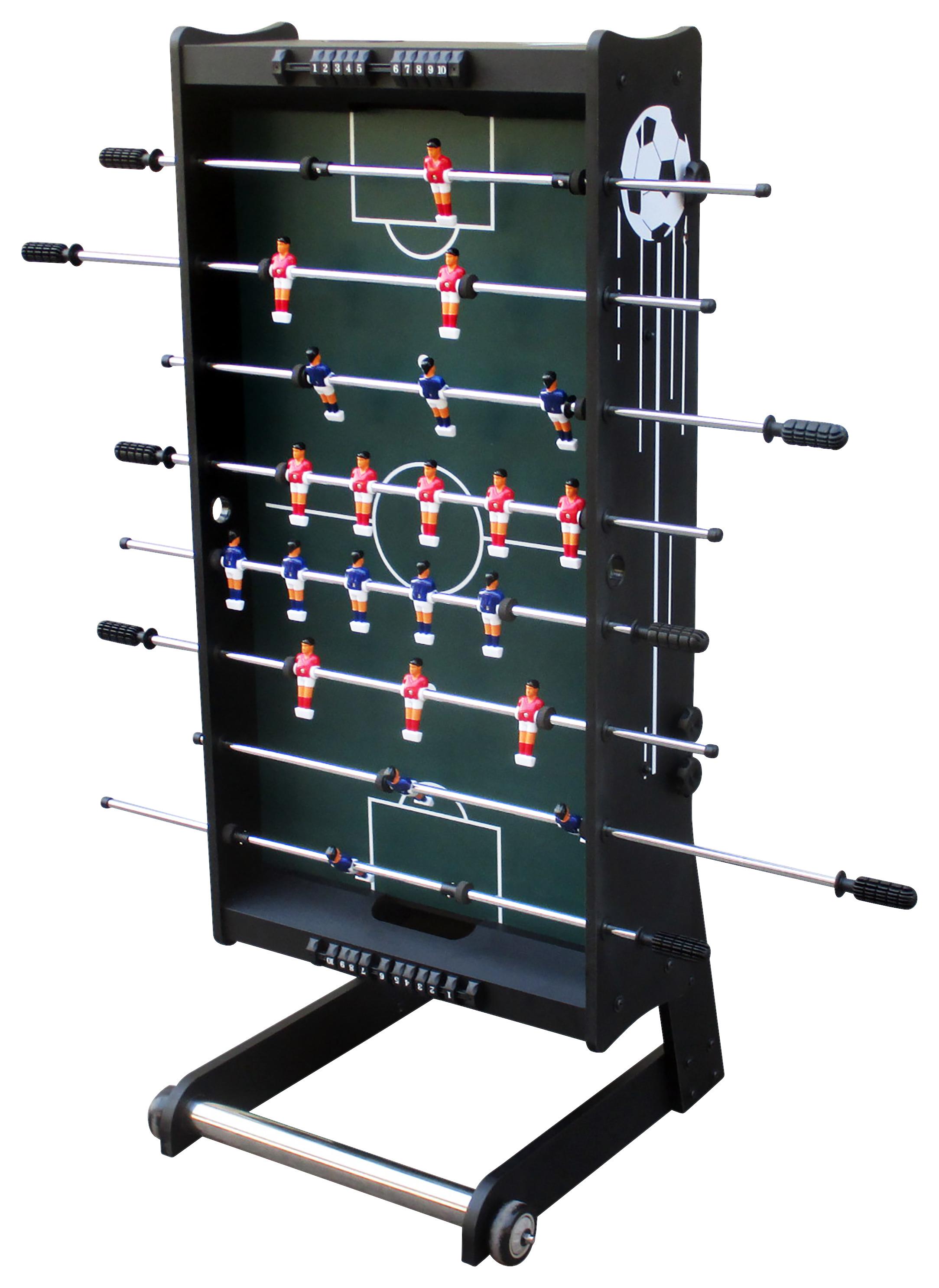 Tischfußball Scorpion Kick in Schwarz - Schwarz, MODERN, Holz (121/61/81cm) - Ambia Garden