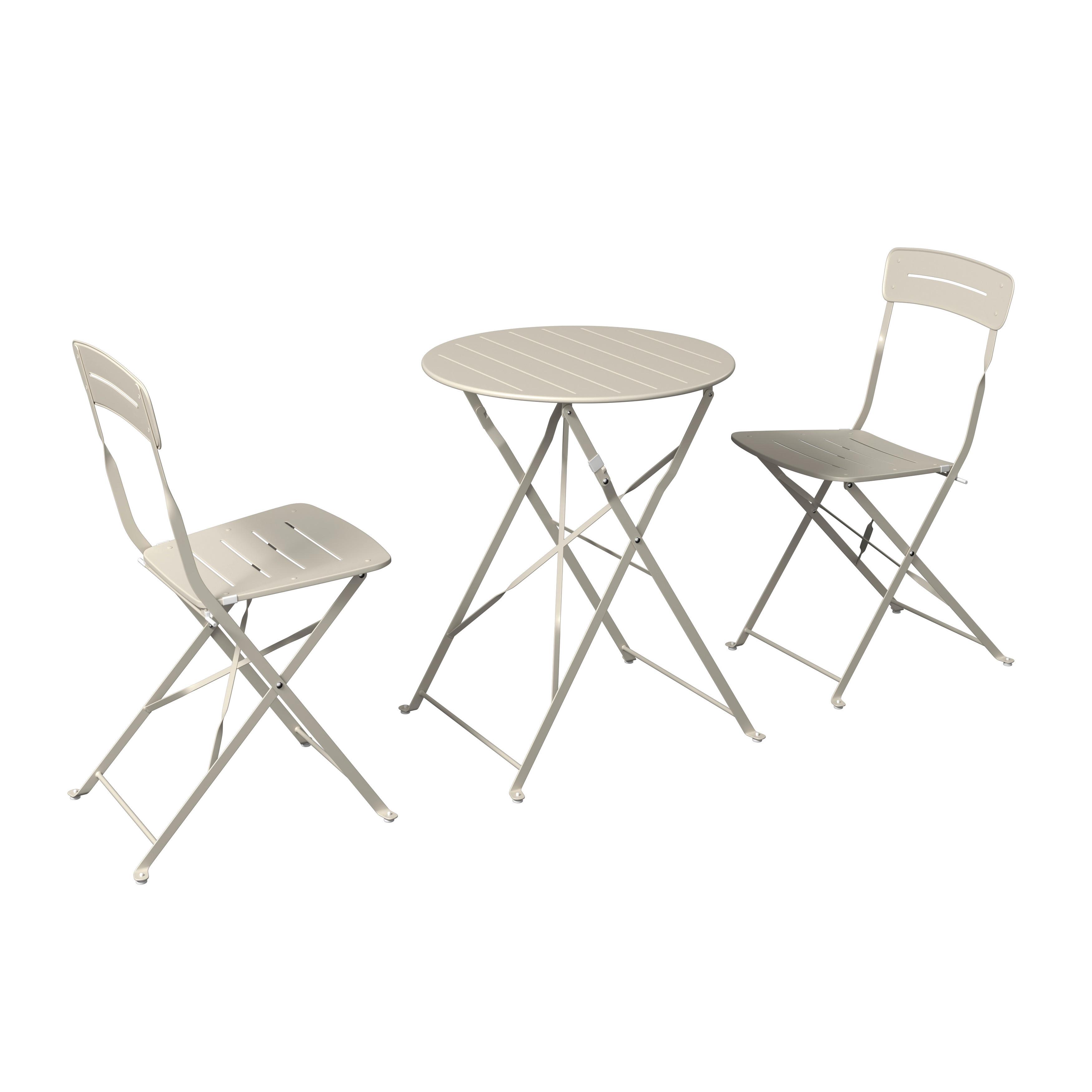 ENSEMBLE DE BALCON OLGA - Beige, Basics, métal (46/46/84cm) - Mömax