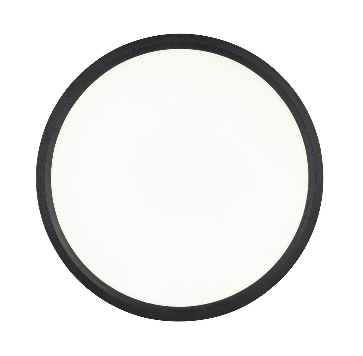 LED-Deckenleuchte Tir Scwharz/Weiß max. 18 Watt - Schwarz/Weiß, MODERN, Kunststoff (30/2,5cm) - Mömax
