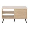 TV-MÖBEL MOVE -BASED/SB- - ek Artisan/svart, Modern, metall/trämaterial (80/46/35cm) - Based