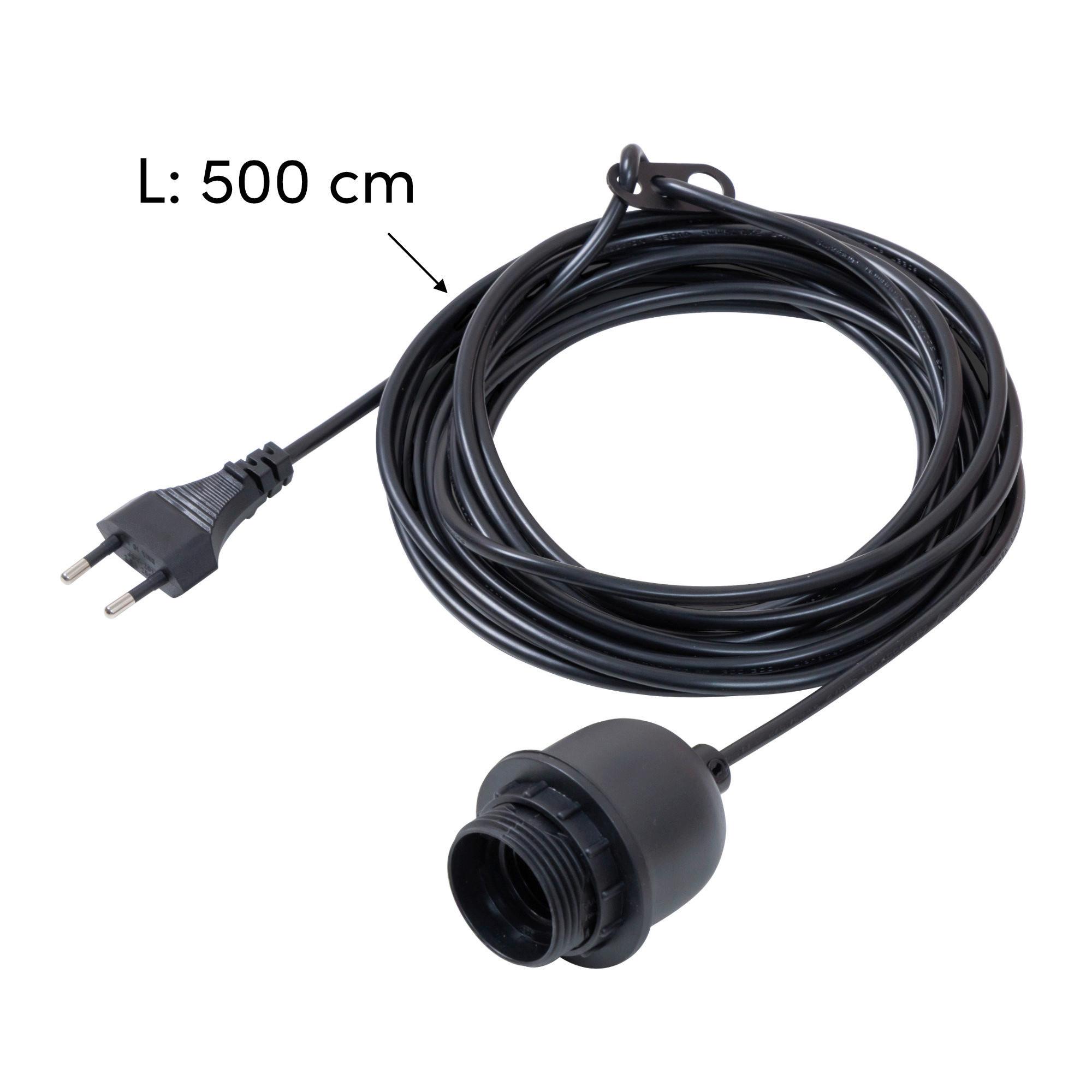 KABEL DOMINIK - svart, Basics, plast (500cm)