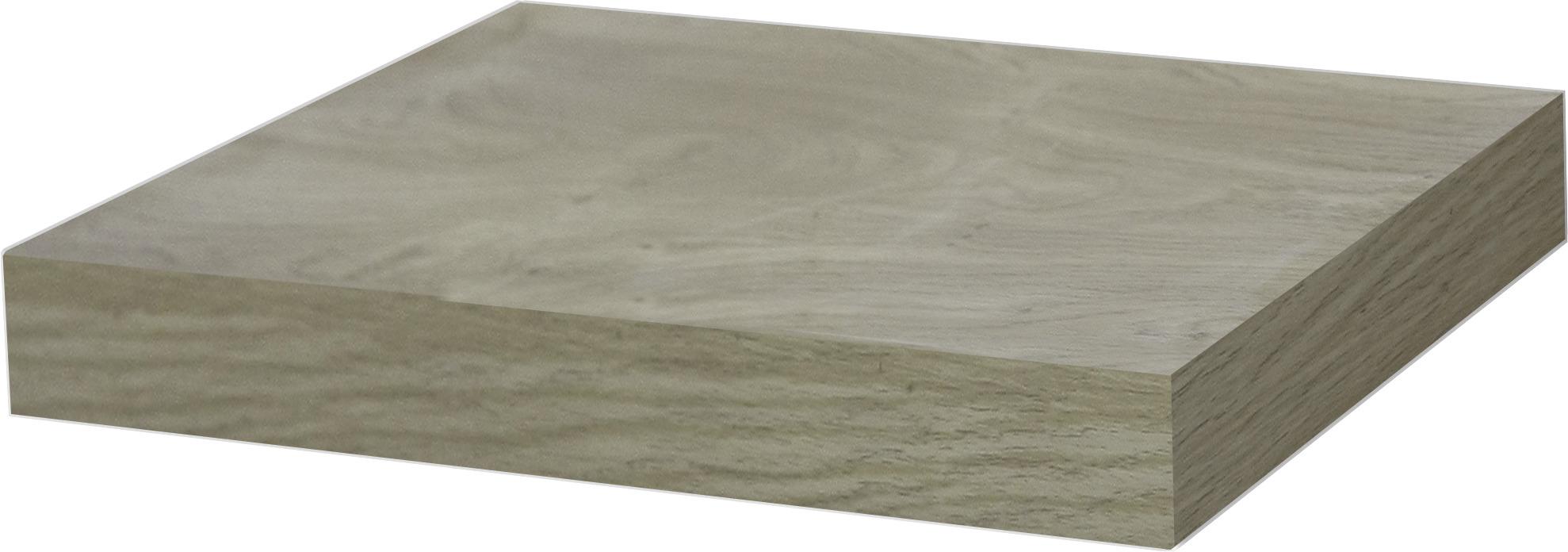 Zidna Polica Simple - boje hrasta, Moderno, drvni materijal (23,5/3,8/23,5cm) - Modern Living