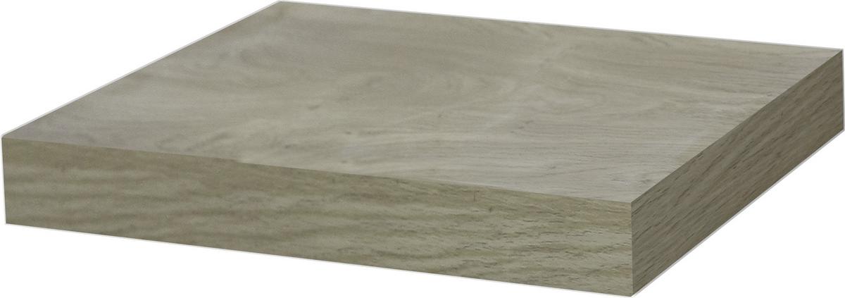 Zidna Polica Simple - boje hrasta, Moderno, drvni materijal (23,5/3,8/23,5cm) - Modern Living
