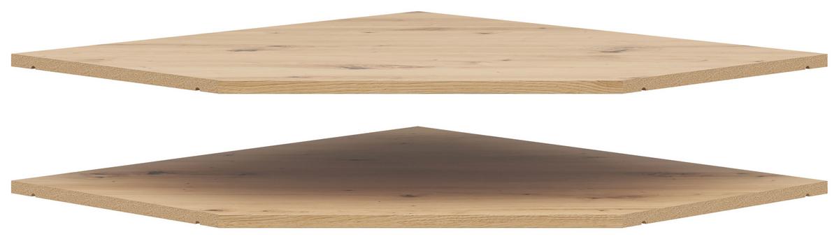 Eckboden Multistauraum Eiche Artisan - Eiche Artisan, Modern, Holzwerkstoff (96/1,5/74cm) - Premium Living
