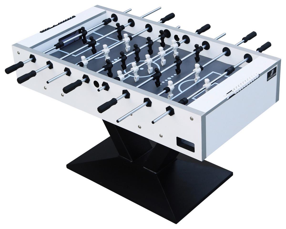 Tischfußball Worldcup Premium Pro - Schwarz/Weiß, KONVENTIONELL, Holz/Metall (76/90/144cm) - Ambia Garden
