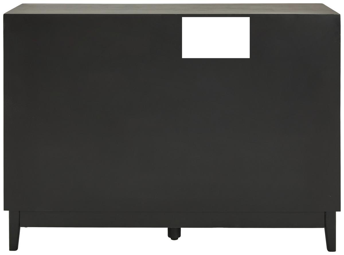 KOMODA SZEROKA MONA - czarny, Konventionell, materiał drewnopochodny/metal (120/85/35cm) - Livetastic